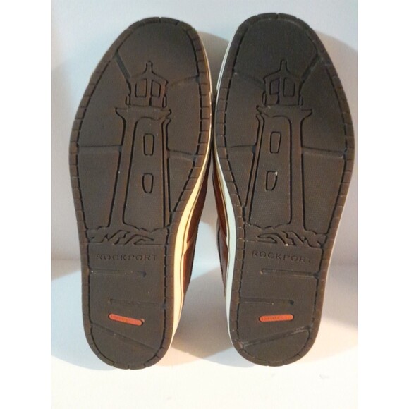 Rockport Adiprene Mens Size 10 Brown Leather Slip-on Loafer Comfort  Leisure - Picture 10 of 11